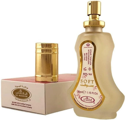 عطر سوفت -من شركه الرحاب-  أو دي بارفان سبراي - للجنسين - 35 مل