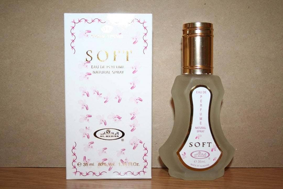 عطر سوفت -من شركه الرحاب-  أو دي بارفان سبراي - للجنسين - 35 مل