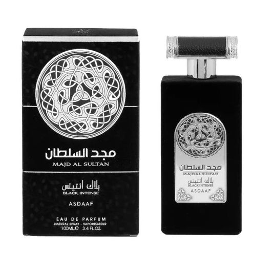 Majd Al Sultan Black Intense Eau de Parfum for Men - 100ml - by Asdaf 