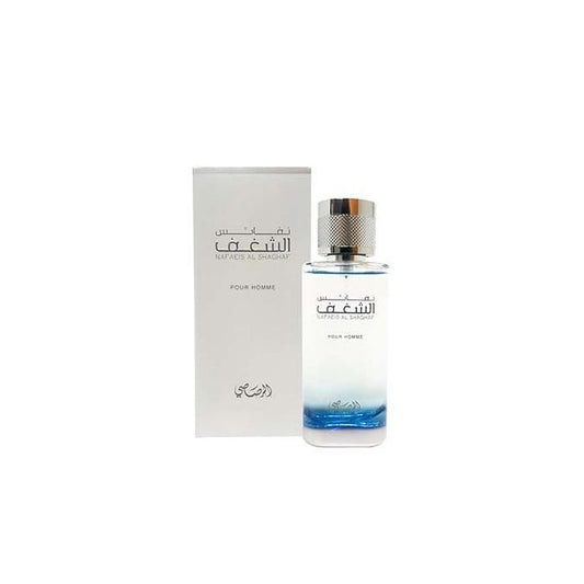 عطر شغف بور اوم للرجال او دو بارفان سبراي بحجم 100 مل من الرصاصي