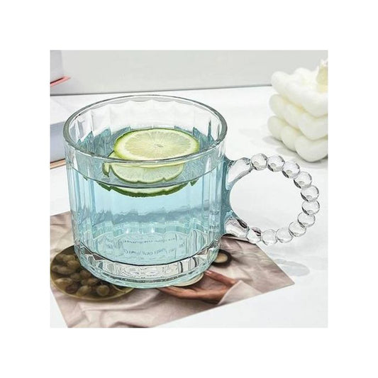 Bubbly Glass Tea Set - 6 Pieces with a Modern and Elegant Design | Versatile for Hot and Cold Drinks!
