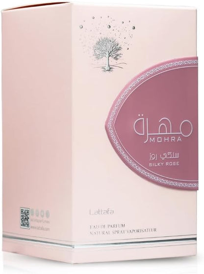عطر مهرا سيلكي روز للنساء أو دي بارفان 100مل من لطافة