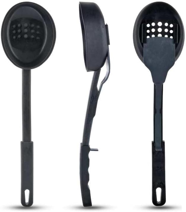 3 in 1 Trio Dispenser - Scoop, Spoon, and Strainer in One 