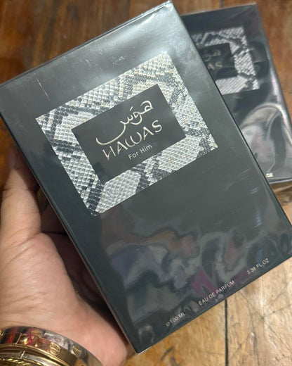 عطر هوس من الرصاصي،  100 مل للرجال او دي برفيوم  Rasasi Hawas Men.