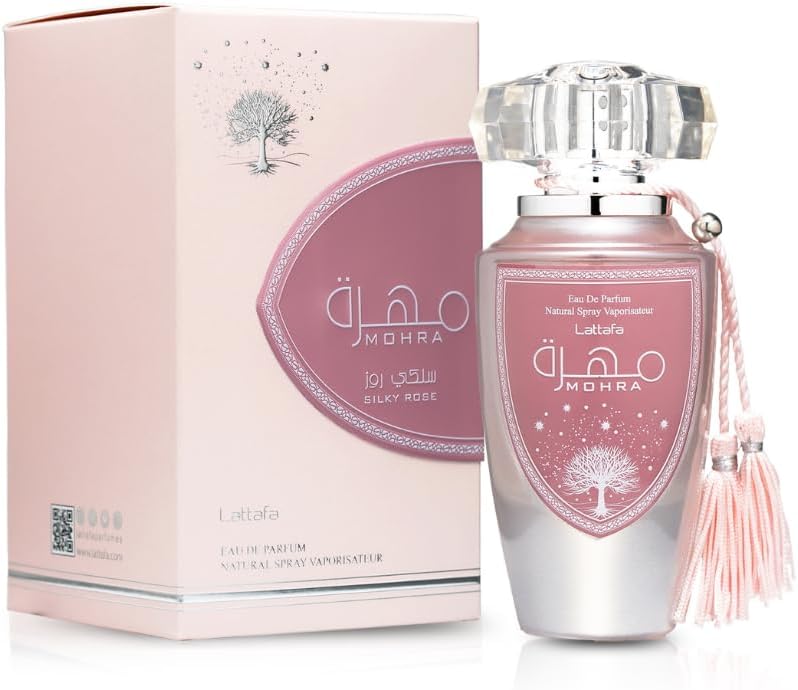 عطر مهرا سيلكي روز للنساء أو دي بارفان 100مل من لطافة