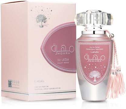 عطر مهرا سيلكي روز للنساء أو دي بارفان 100مل من لطافة