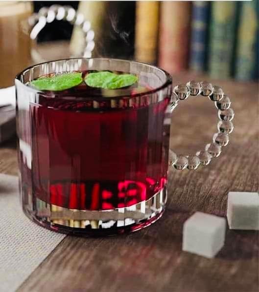 Bubbly Glass Tea Set - 6 Pieces with a Modern and Elegant Design | Versatile for Hot and Cold Drinks!