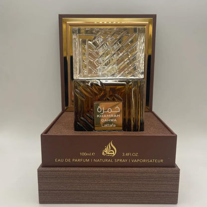 Lattafa Natural Coffee Khamrat Eau de Parfum for Unisex, 100ml 