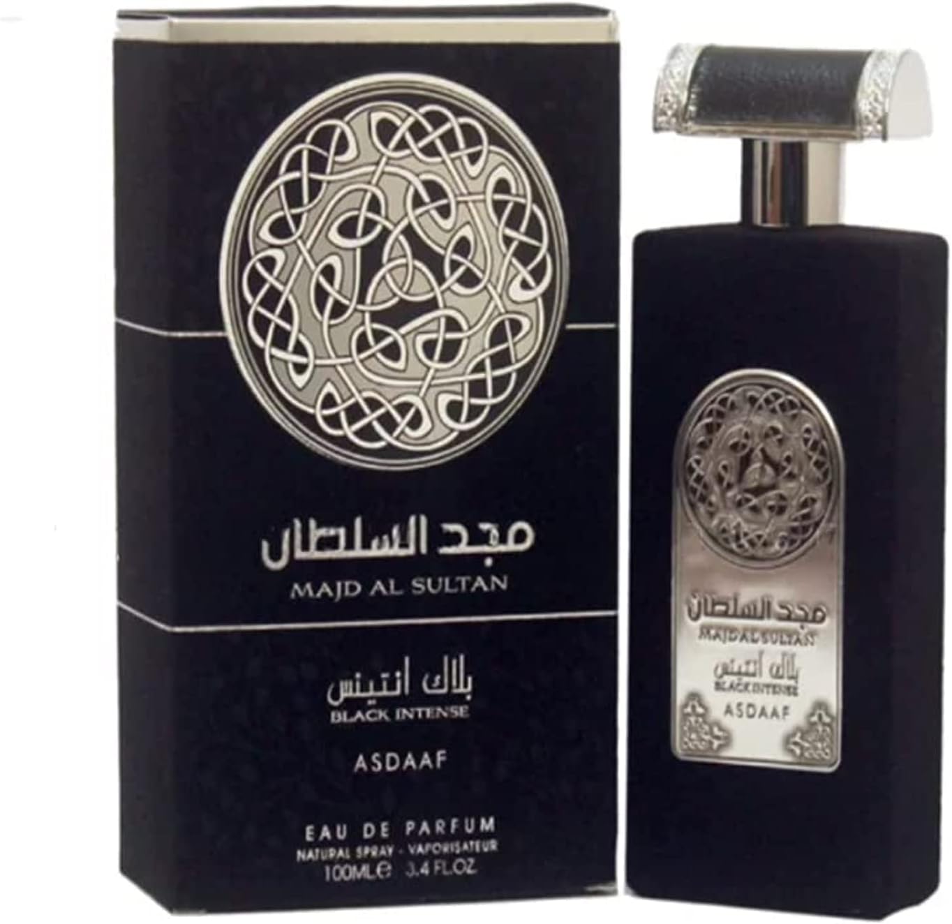 Majd Al Sultan Black Intense Eau de Parfum for Men - 100ml - by Asdaf 