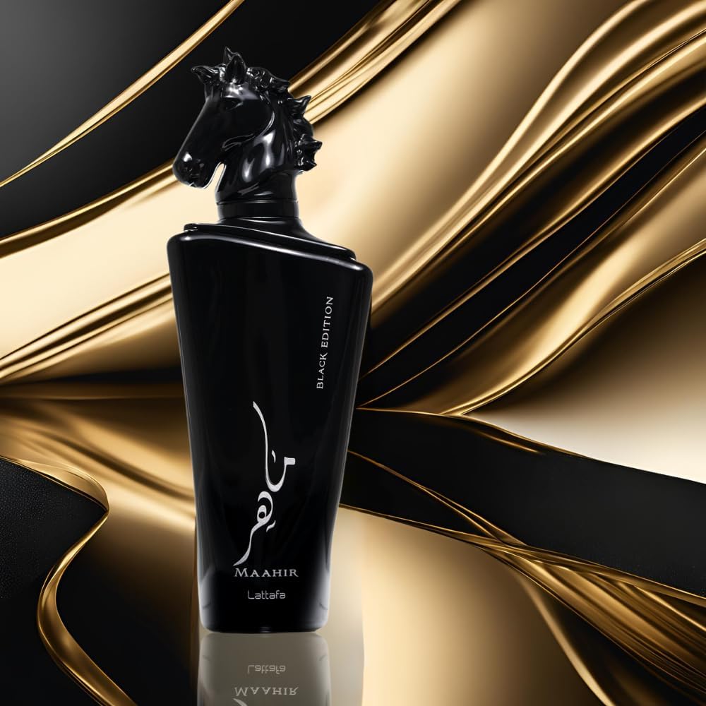 عطر ماهر بلاك ايدشن للجنسين أو دي بارفان 100 مل من لطافة