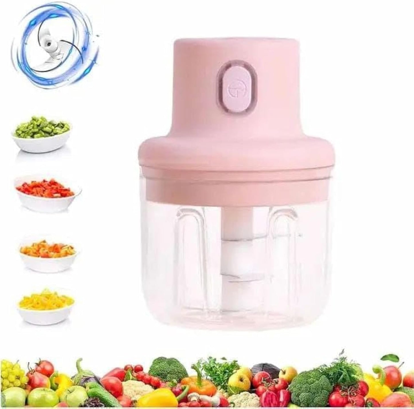 250ml Mini Electric Garlic Chopper - 220W High Efficiency USB Portable Food Blender! 