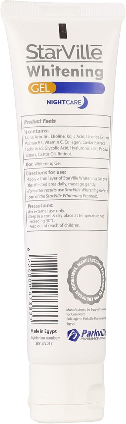 Starville lightening cream contains Alpha Arbutin, unifies and lightens skin tone, 60 grams 