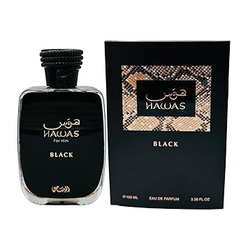 Hawass Black Perfume - by Rasasi - Eau de Parfum - for Men - 100 ml 