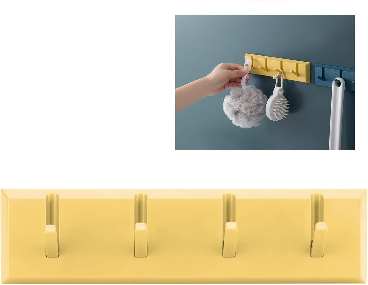 Multi-purpose wall hanger with weight capacity in different colors - modern and elegant design for perfect organization!