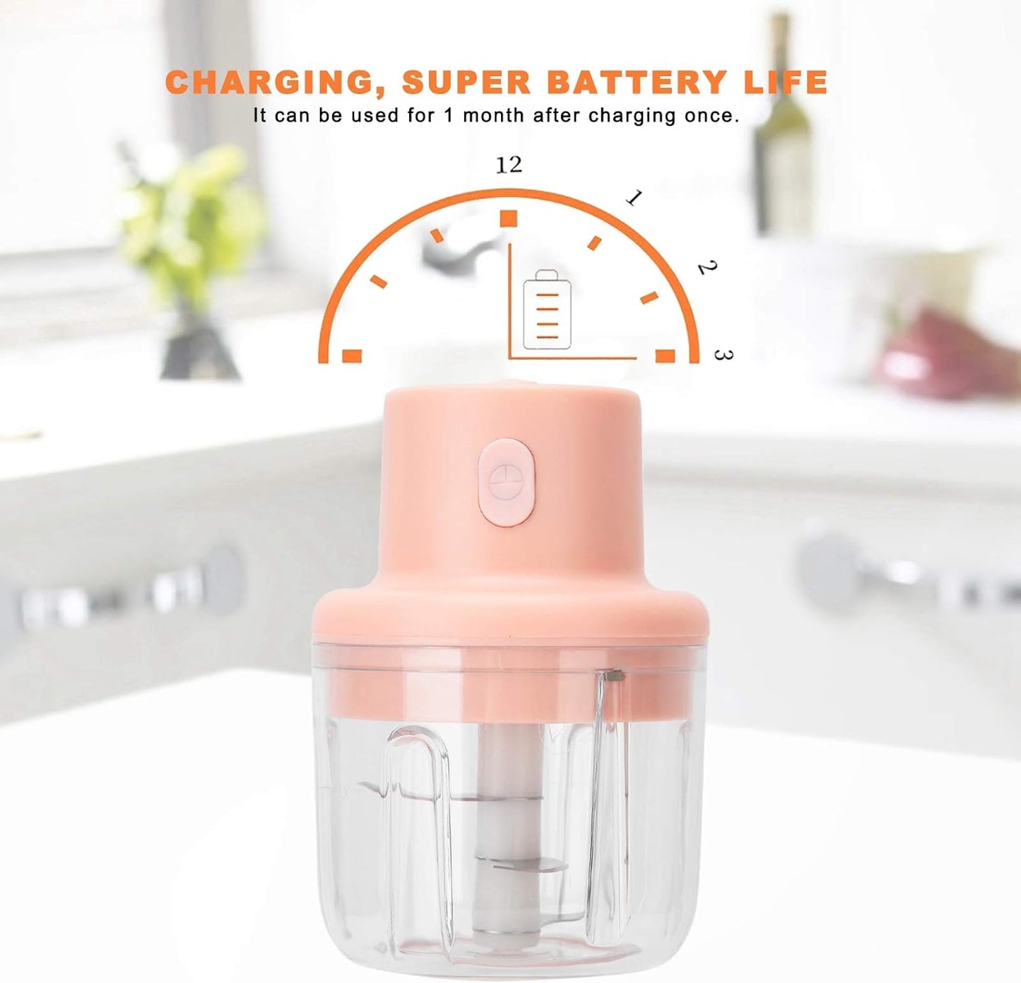 250ml Mini Electric Garlic Chopper - 220W High Efficiency USB Portable Food Blender! 