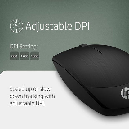 ماوس لاسلكي HP X200 – ريسيفر USB – تردد 2.4 جيجاهرتز – بطارية تدوم 18 شهر – تصميم مريح لليد اليمنى واليسرى – متوافق مع ويندوز وماك