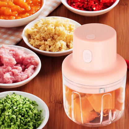 250ml Mini Electric Garlic Chopper - 220W High Efficiency USB Portable Food Blender! 