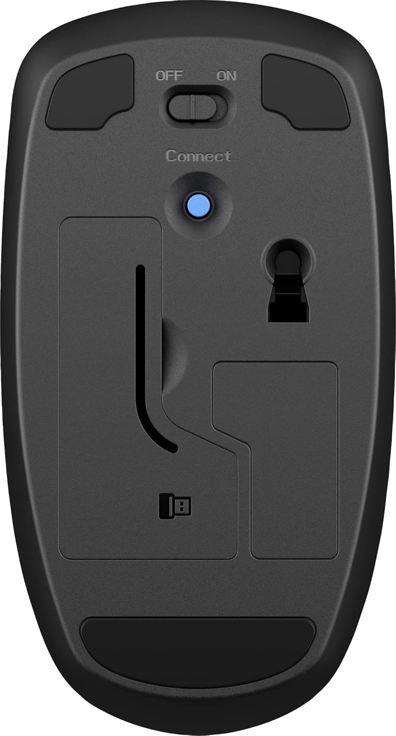 ماوس لاسلكي HP X200 – ريسيفر USB – تردد 2.4 جيجاهرتز – بطارية تدوم 18 شهر – تصميم مريح لليد اليمنى واليسرى – متوافق مع ويندوز وماك
