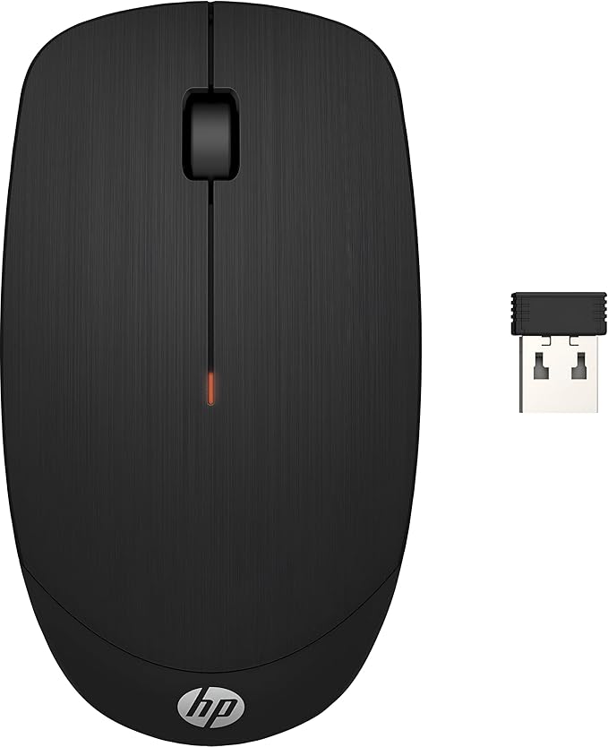 ماوس لاسلكي HP X200 – ريسيفر USB – تردد 2.4 جيجاهرتز – بطارية تدوم 18 شهر – تصميم مريح لليد اليمنى واليسرى – متوافق مع ويندوز وماك