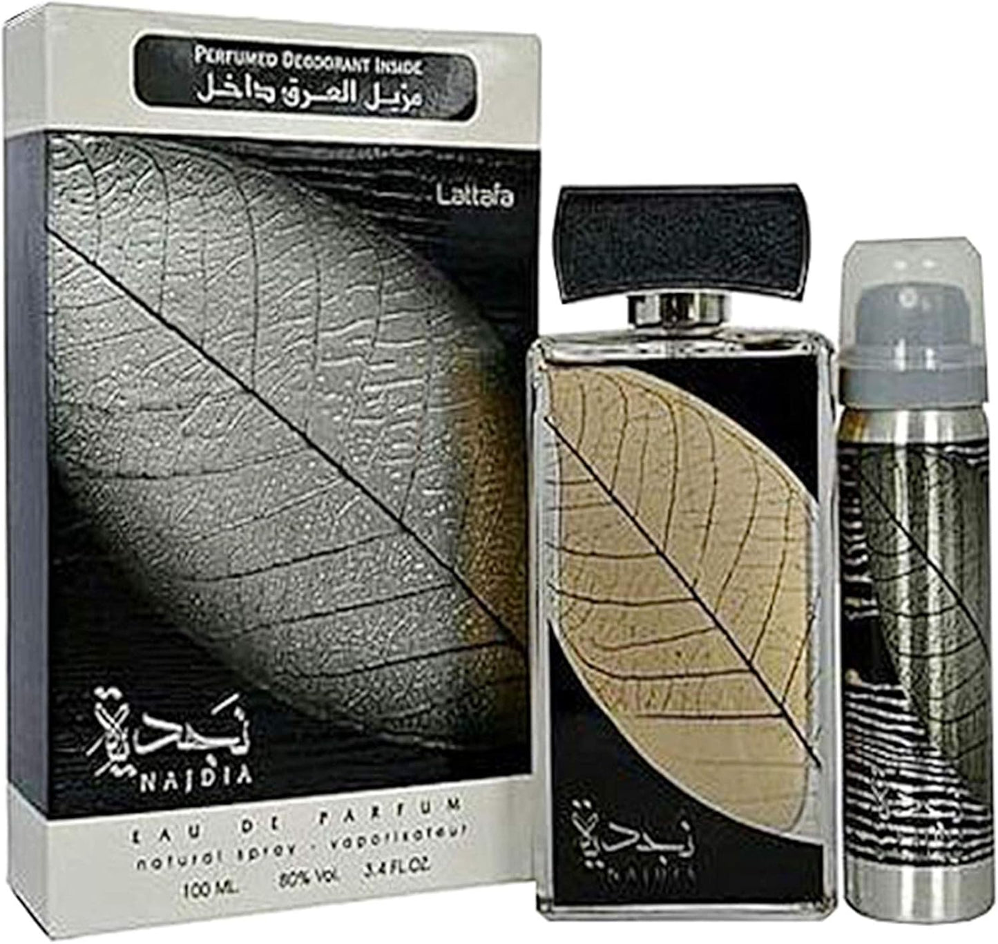 عطر نجدة للرجال أو دي بارفان + مزيل عرق 100مل من لطافة