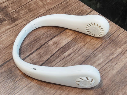 Portable Neck Fan - USB Charging | 3 Speeds, Hands-Free and Lightweight Design (White)