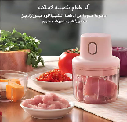 250ml Mini Electric Garlic Chopper - 220W High Efficiency USB Portable Food Blender! 