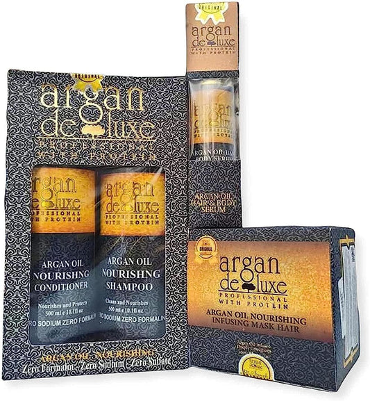 Argan Deluxe Hair Care Set 4 Pieces 