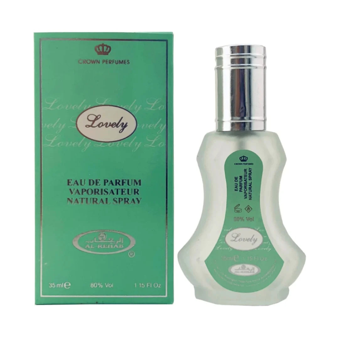 عطر لوفلي - من شركة الرحاب - أو دي بارفان سبراي - للجنسين - 35 مل