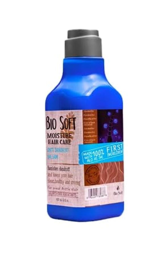 Bio Soft Shampoo and Conditioner with Avocado, Shea Butter, Argan Oil, Hyaluronic Acid, and Anti-Dandruff - 410 ml