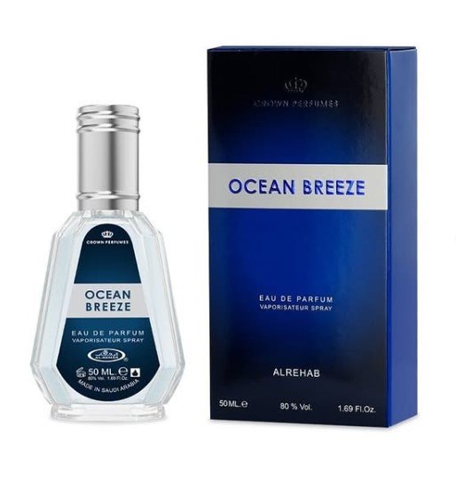 عطر أوشن بريز - من شركة الرحاب - أو دي بارفان سبراي - للرجال - 50 مل