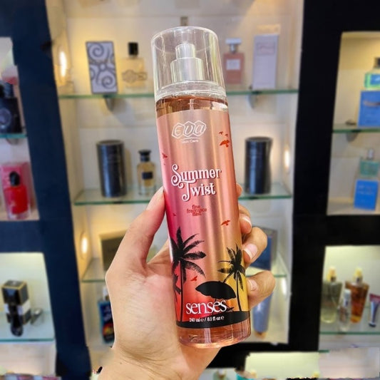 Eva Summer Twist Body Splash - Long-lasting freshness and amazing hold, 240 ml