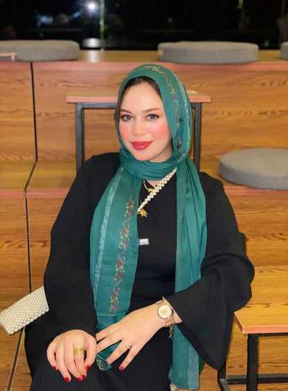 طرحة كويتي - خامه قطن مواكبة للموضة – مقاس 200×75