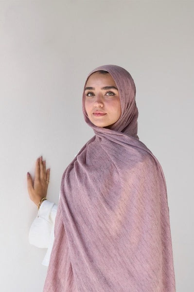 طرحة تايلاندي ساده - خامة قطن شاش ناعم - 200×75 سم
