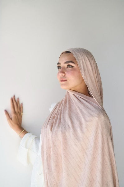 طرحة تايلاندي ساده - خامة قطن شاش ناعم - 200×75 سم