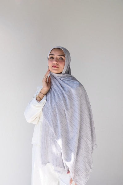 طرحة تايلاندي ساده - خامة قطن شاش ناعم - 200×75 سم
