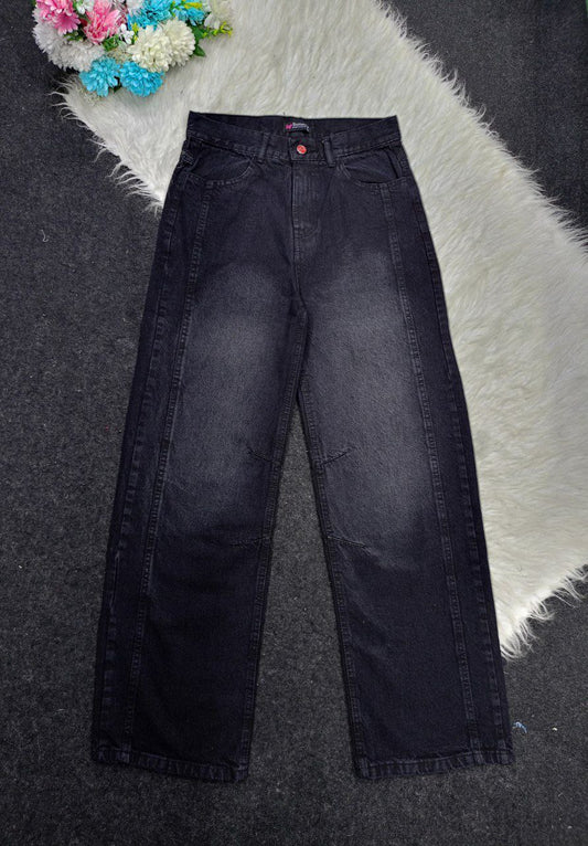 Girls' wide leg jeans - four-way stretch fabric, fits from 50 to 85 kg, four different colors, luxurious finish, and a price beyond dreams!
