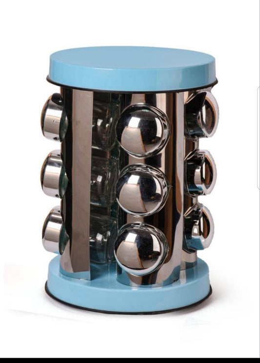 Revolving Spice Set - Glass x Stainless Steel in Different Colors | Practical Chic in Your Kitchen!