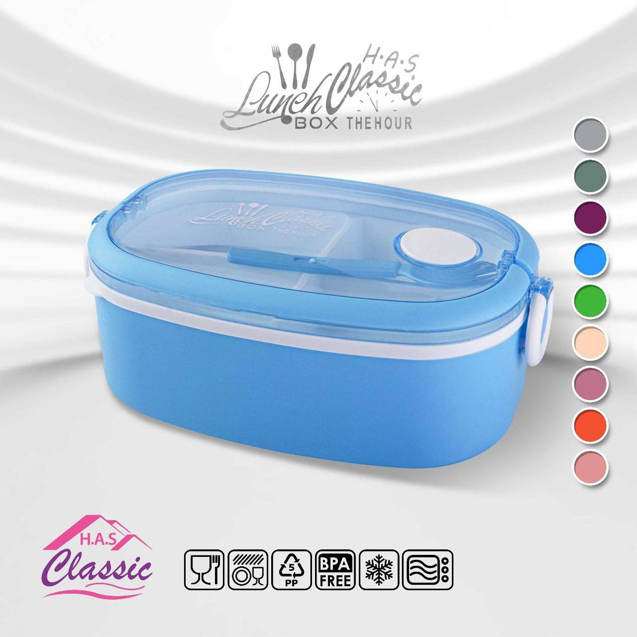 Classic "Clock" Lunch Box - Practical, safe, and airtight!