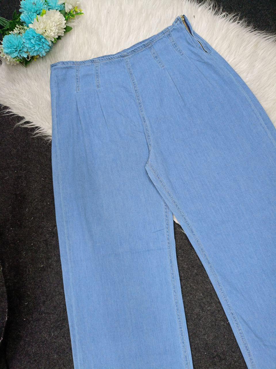 Light Wide Leg Jeans - Fits from 50 to 80 kg in different colors, Turkish style and effortless elegance!