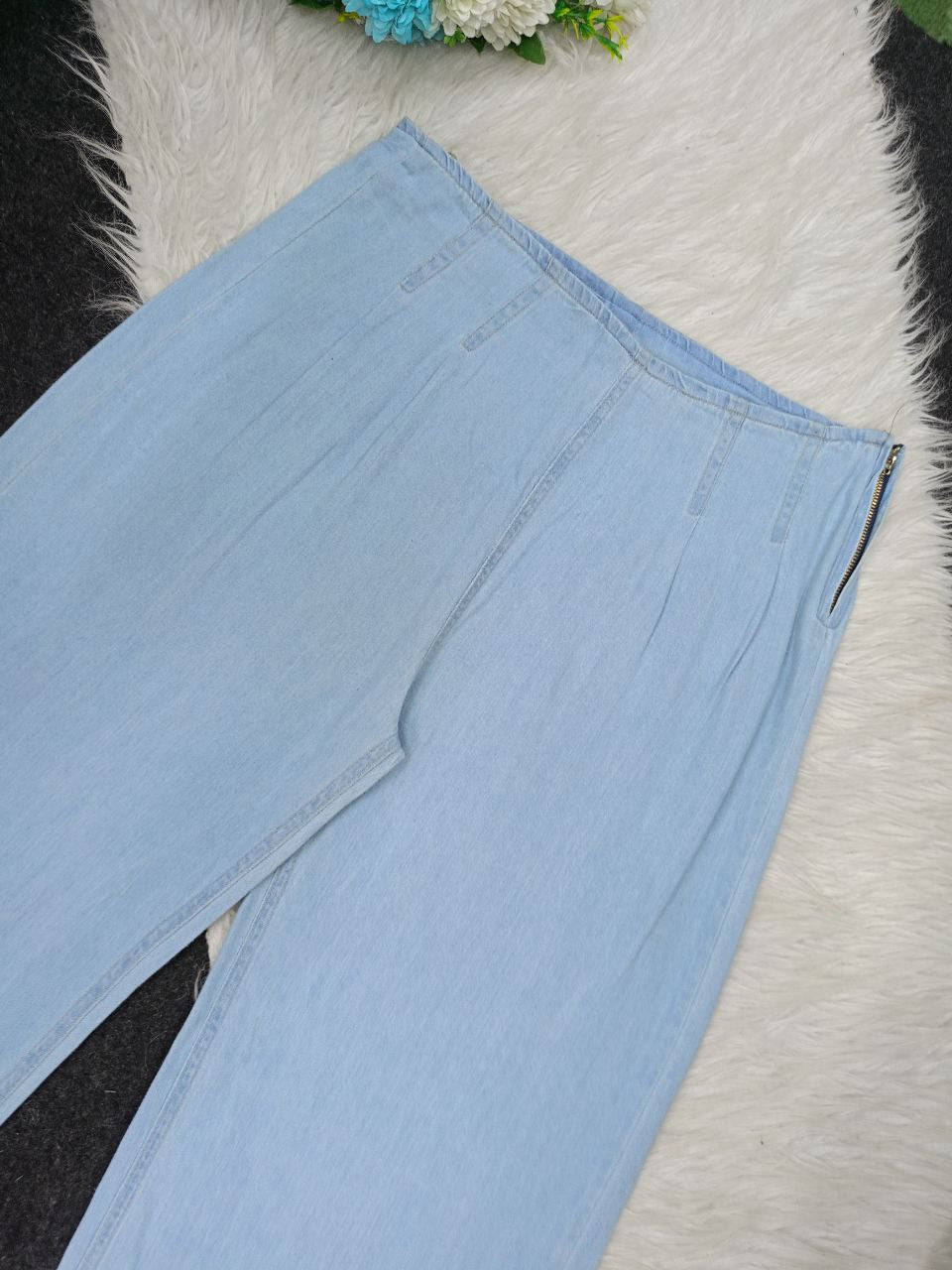 Light Wide Leg Jeans - Fits from 50 to 80 kg in different colors, Turkish style and effortless elegance!