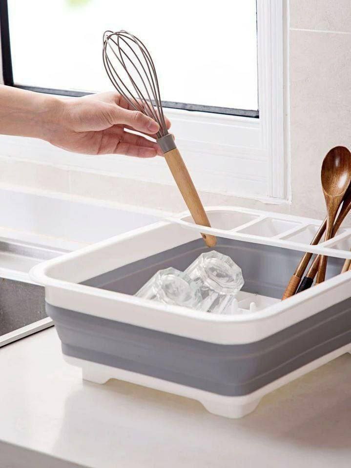Practical and foldable silicone kitchen utensil holder - high quality to organize your kitchen smartly! 