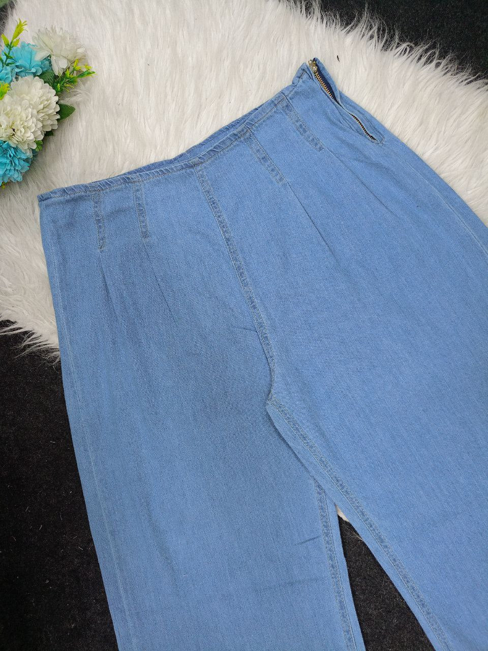 Light Wide Leg Jeans - Fits from 50 to 80 kg in different colors, Turkish style and effortless elegance!