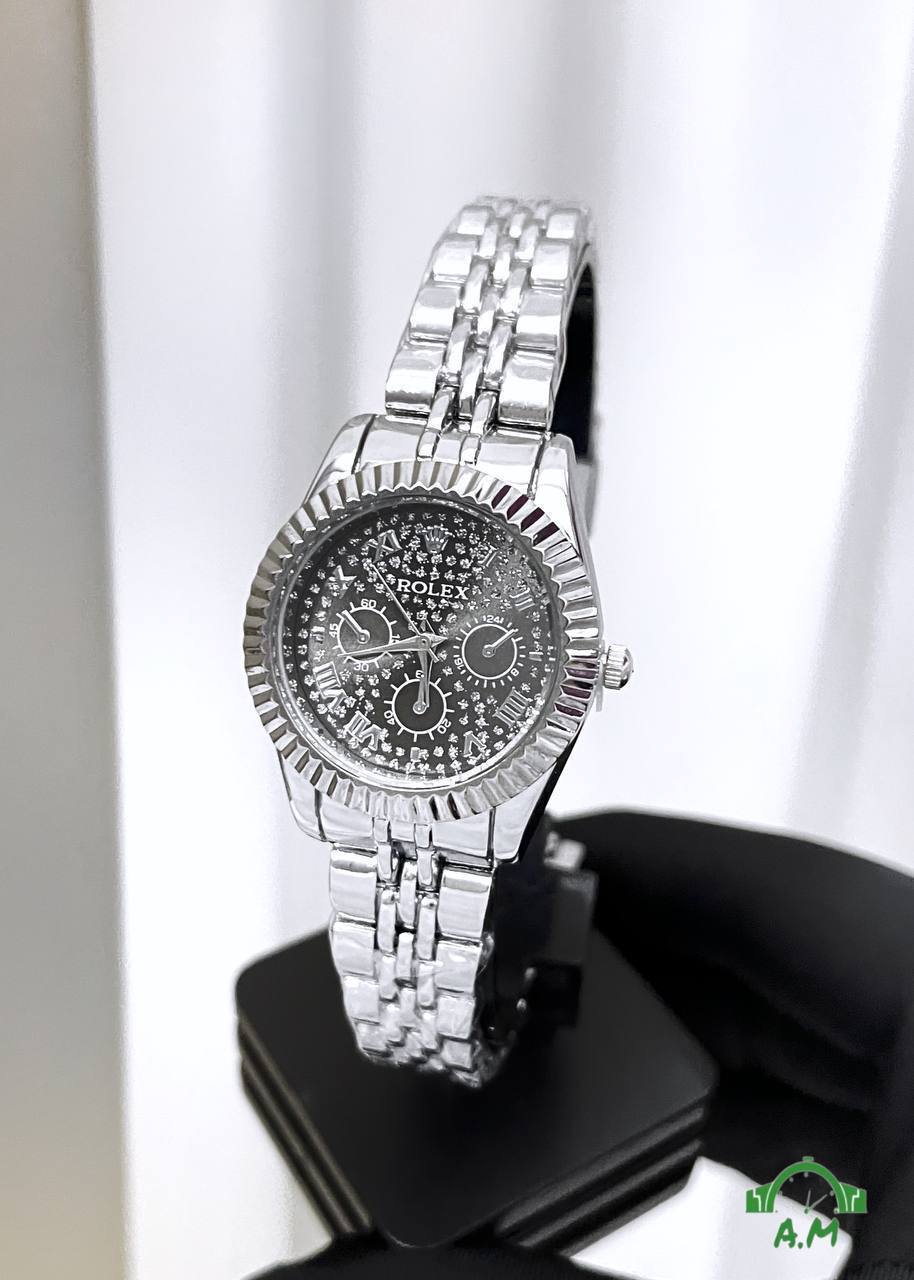 &nbsp;ROLEX - ساعة نسائي سلفر – ستانلس ستيل – متعددة الألوان