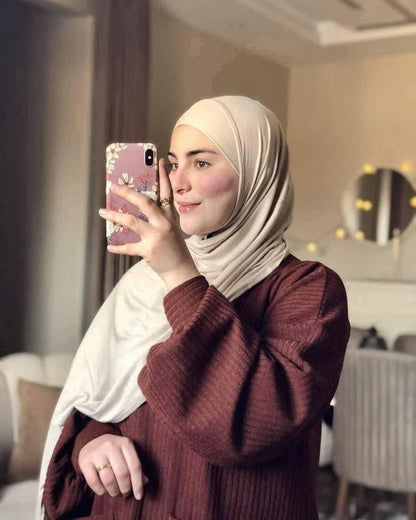 طرحة بالبندانه - قطن ليكرا – طول 200 - عرض 60