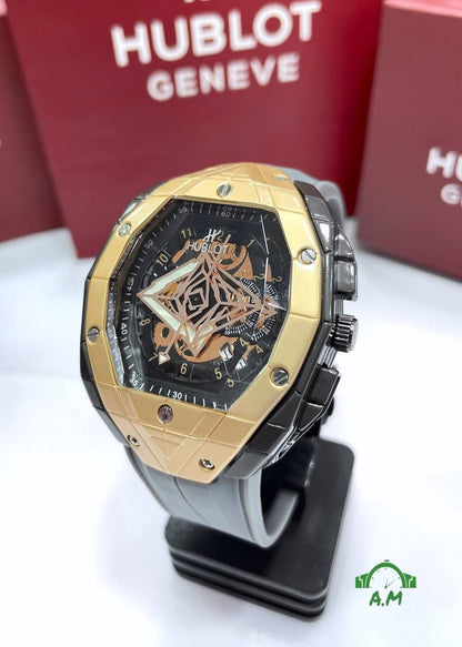 HUBLOT Original ساعه رجالي – ربر لوكس – متعددة الألوان – مقاس 45