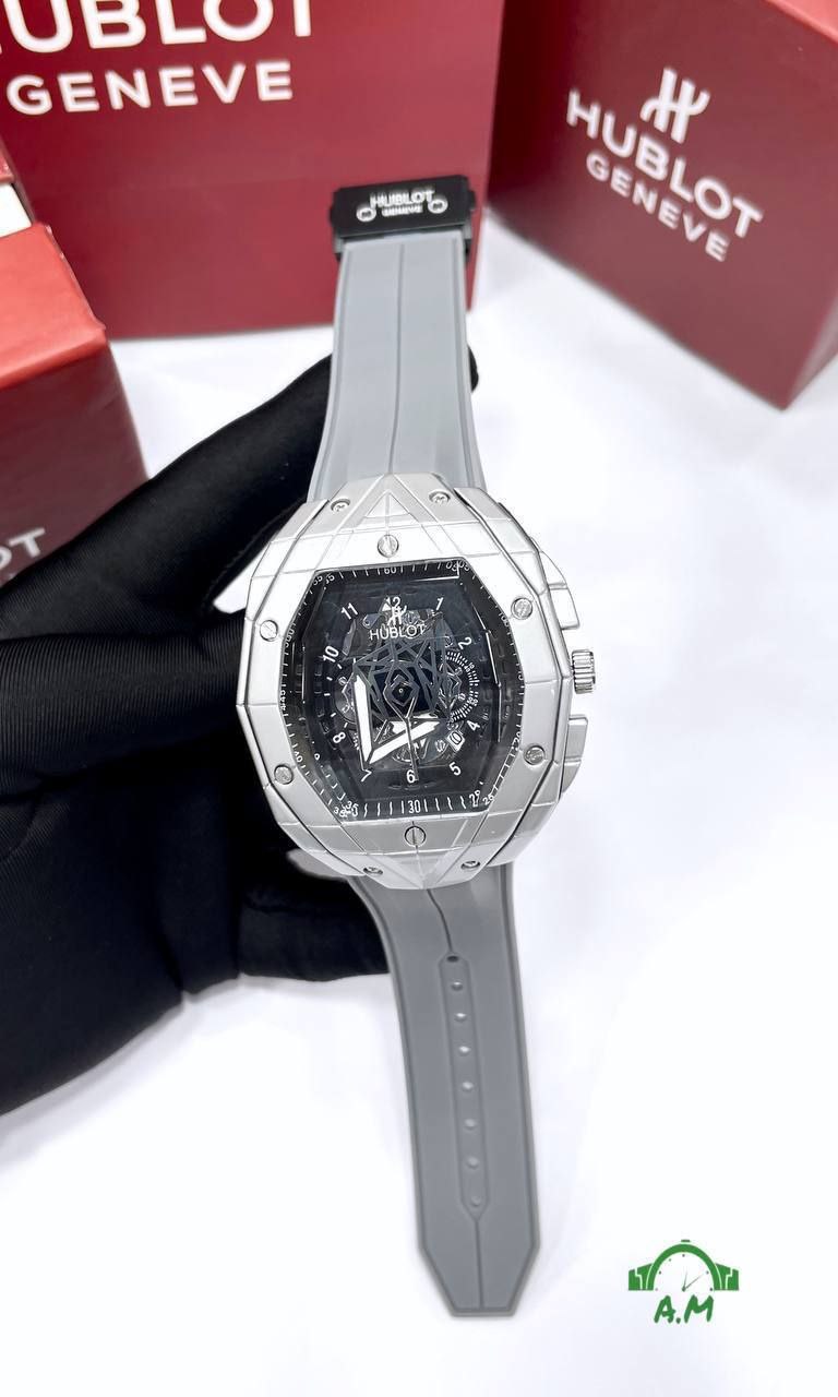 HUBLOT Original ساعه رجالي – ربر لوكس – متعددة الألوان – مقاس 45