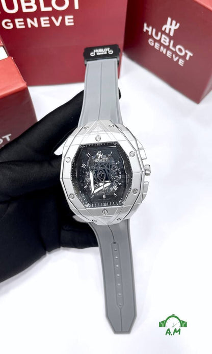 HUBLOT Original ساعه رجالي – ربر لوكس – متعددة الألوان – مقاس 45
