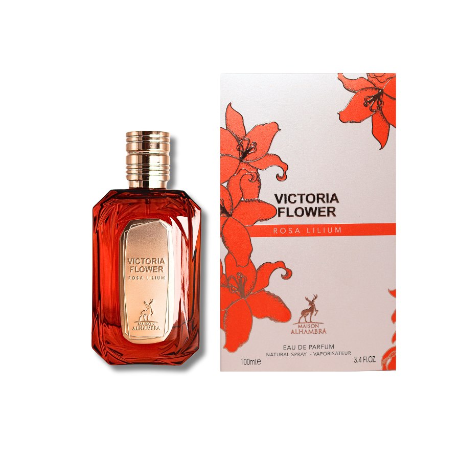 Victoria Flower Rosa Lilim Perfume - 100ml - for Women - by Alhambra 