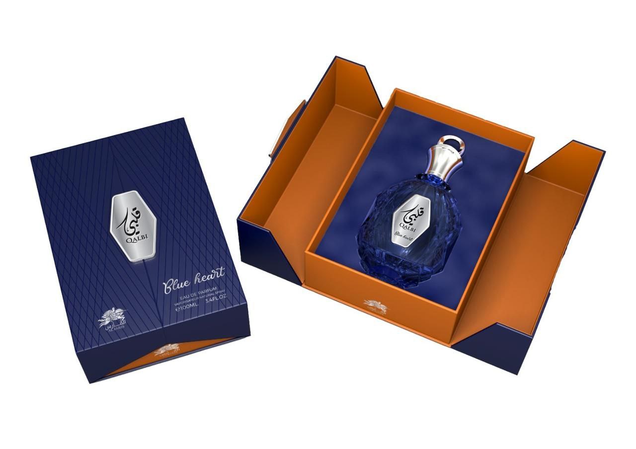 Qalbi Blue Heart Perfume - Unisex - Eau de Parfum - 100 ml - by Al Fares