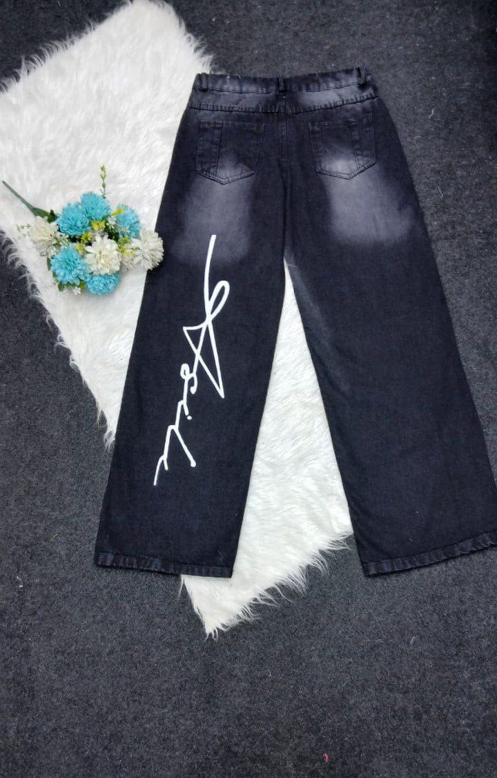 Girls' wide leg Oscar jeans - Turkish denim fabric, fits from 50 to 85 kg. Comfort and elegance in one piece!